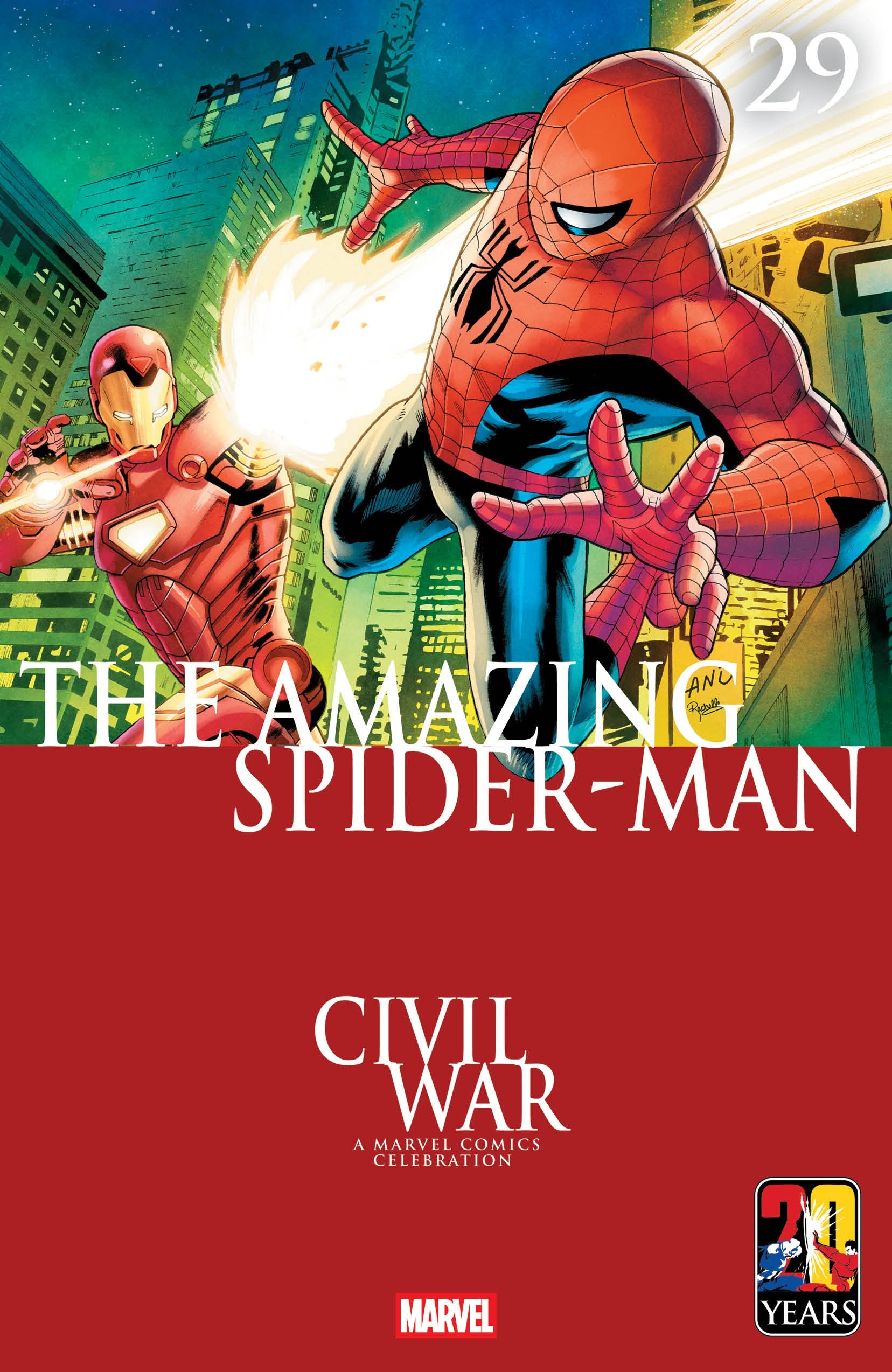 AMAZING SPIDER-MAN #29 GREG LAND CIVIL WAR CELEBRATION VARIANT ~ IN SHOP NOW!!