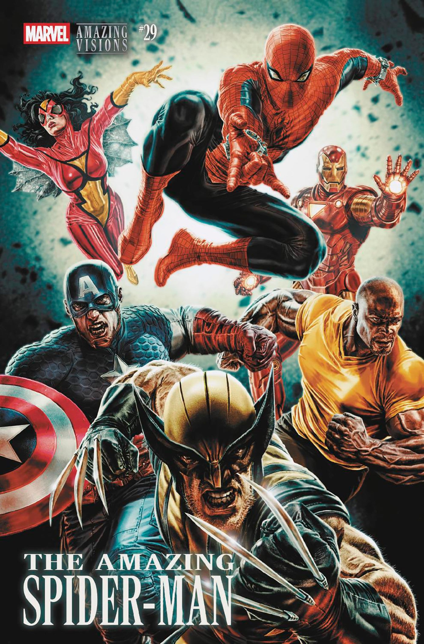 AMAZING SPIDER-MAN #29 LEE BERMEJO AMAZING VISIONS VARIANT ~ IN SHOP NOW!!