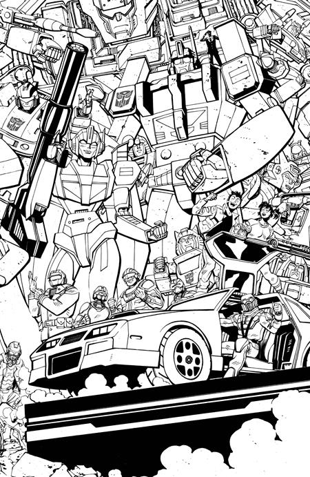 MASK #1 CVR F TOM REILLY ENERGON UNIVERSE THIRD ANNIVERSARY B&W CONNECTING VAR ~ IN SHOP 06/10
