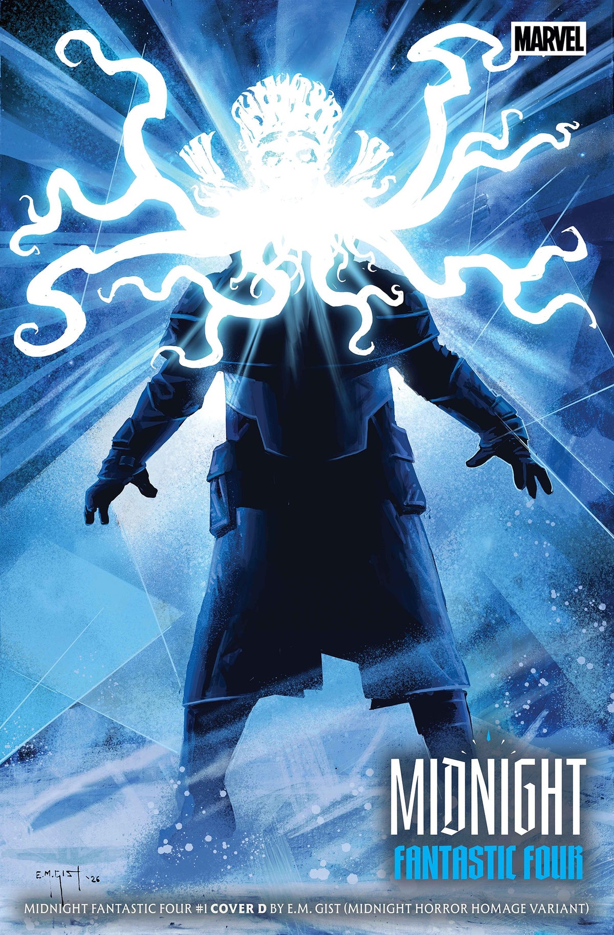 Variant Midnight Fantastic Four #1 Cover D E.M. Gist Midnight Horror Homage Variant