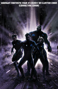 Midnight Fantastic Four #1 Clayton Crain Cover F 3-Part Connecting Variant