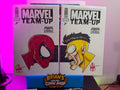 Marvel Team Up Facsimile Spider-Man & Invincible Ken Haeser Sketch And Signature