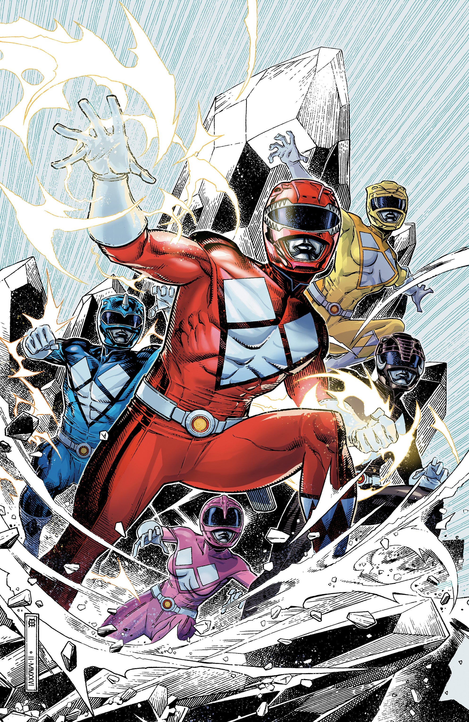 Mighty Morphin Power Rangers (2026) #1 E Foil Variant (Full Art, Foil, Cheung) ~ IN SHOP 06/03!!