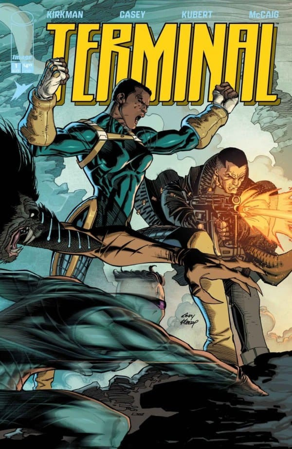 TERMINAL #1 CVR A ANDY KUBERT & DAVE MCCAIG CONNECTING WRAPAROUND (MR) ~ IN SHOP 07/22